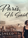 Cover image for Paris, He Said